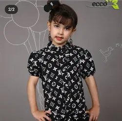 شومیز دخترانه کرپ بوگاتی - عمده فروشی لباس بچه‌گانه اکوبازار