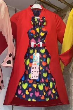 کت سارافون طرح قلب - عمده فروشی لباس بچه‌گانه اکوبازار