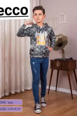 هودی تک پسرانه کد 669 - عمده فروشی لباس بچه‌گانه اکوبازار