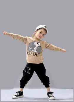 خرید عمده دورس لاکرا و شلوار طرح اسنوپی بچه گانه