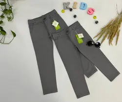 خرید عمده شلوار کتان کمری اسپرت بچه گانه پارچه پنبه