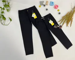 خرید عمده شلوار کتان کمری اسپرت بچه گانه پارچه پنبه