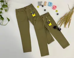 خرید عمده شلوار کتان کمری اسپرت بچه گانه پارچه پنبه