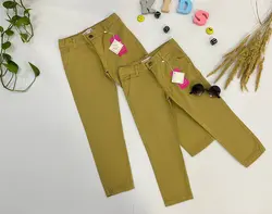 خرید عمده شلوار کتان کمری اسپرت بچه گانه پارچه پنبه