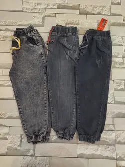 تولیدی شلوار لی اسپرت بچه گانه مدل کمر کش دمپا کش