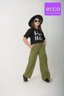 پخش عمده شلوار کتان کارگو اسپرت بچه گانه