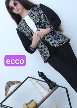 تولیدی کت و شلوار پارچه سنتی دخترانه سوپر مازراتی با شلوار جلو چاکدار