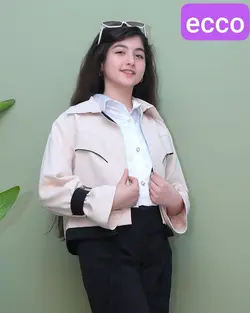 فروش عمده کت و شلوار دخترانه آستین مچ دار با پارچه سوپر مازراتی