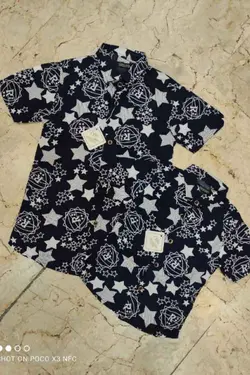 پیراهن هاوایی اسپرت مدل ستاره - عمده فروشی لباس بچه‌گانه اکوبازار