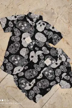 پیراهن هاوایی اسپرت مدل اسکلت - عمده فروشی لباس بچه‌گانه اکوبازار