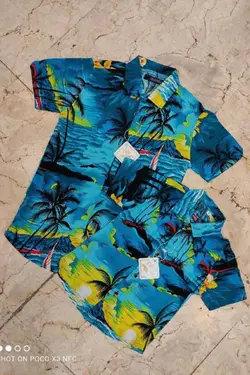 پیراهن هاوایی اسپرت مدل جزیره - عمده فروشی لباس بچه‌گانه اکوبازار