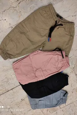 شلوارک کتان دورکش مدل 6 جیب - عمده فروشی لباس بچه‌گانه اکوبازار