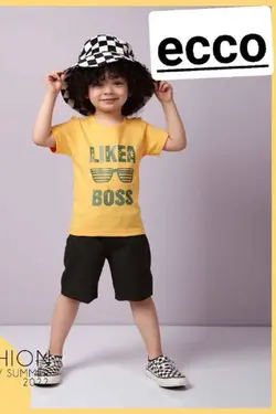 تیشرت شلوارک پسرانه like a boss - عمده فروشی لباس بچه‌گانه اکوبازار