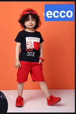 تیشرت شلوارک پسرانه مدل success - عمده فروشی لباس بچه‌گانه اکوبازار