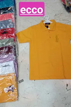 تیشرت جودون یقه دار پسرانه مدل 90 - عمده فروشی لباس بچه‌گانه اکوبازار