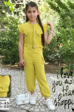 رامپر سرهمی دخترانه - عمده فروشی لباس بچه‌گانه اکوبازار