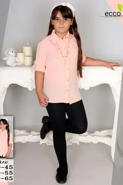 شومیز مجلسی دخترانه یقه حلزونی - عمده فروشی لباس بچه‌گانه اکوبازار