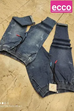 شلوار لی پر دورکش قواره مام - عمده فروشی لباس بچه‌گانه اکوبازار