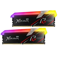 رم 16 گیگ استوک باس 3200 تیم گروپ مدل Xcalibur phantom gaming rgb