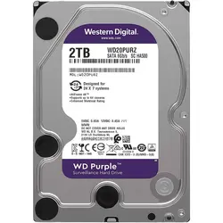 هارد اینترنال وسترن دیجیتال سری Purple مدل WD22PURZ ظرفیت 2 ترابایت نو (بدون پک)
