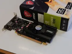 کارت گرافیک MSI GT 1030 2G DDR5 (استوک دارای پنل مینی کیس) - شهرکامپیوتر
