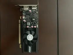 کارت گرافیک MSI GT 1030 2G DDR5 (استوک دارای پنل مینی کیس) - شهرکامپیوتر