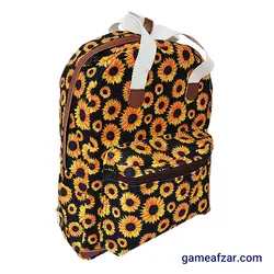 کوله پشتی آفتابگردان مخمل طرح 7