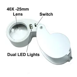ذره بین کوچک تاشو 40X-25MM