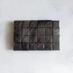 جعبه جواهرات 24 عددی بسته بندی مدل انگشتری سنگی مشکی