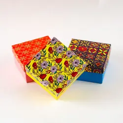 جعبه جواهرات 6 عددی بسته بندی مدل النگویی پایه بلند مخلوط