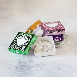 جعبه جواهرات 50 عددی بسته بندی شده مدل طلاکوب بزرگ