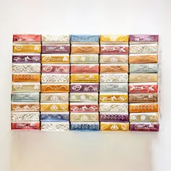 جعبه جواهرات 50 عددی بسته بندی شده مدل طلاکوب بزرگ