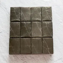 جعبه جواهرات 24 عددی بسته بندی مدل نیم ست کوچک سنگی مشکی