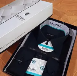 پیراهن مشکی مردانه جعبه ای