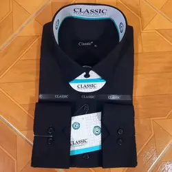 پیراهن مشکی مردانه جعبه ای