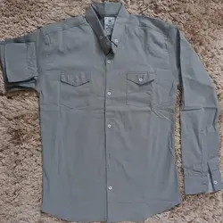 پیراهن کتان دو جیب