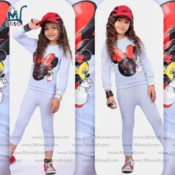 بلوز و شلوار بچه گانه طرح میکی موس مدل TP005