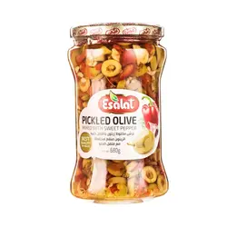 ترشی مخلوط زیتون با فلفل دلمه اصالت مقدار 680 گرم