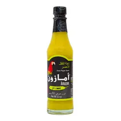 سس فلفل سبز تند آمازون حجم 100 میل