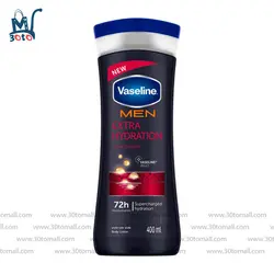 لوسیون بدن مردانه وازلین مدل EXTRA HYDRATION حجم 400 میل