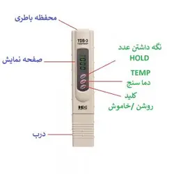دستگاه سختی سنج آب TDS- 3