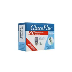 نوار تست قند خون گلوكوپلاس (Glucoplus)