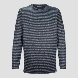 بافت مردانه یقه گرد راه راه کد 40010