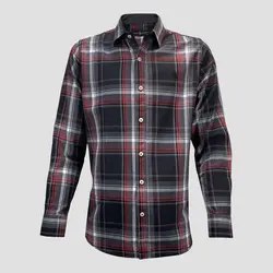 پیراهن مردانه چهارخانه پنبه کد 10012