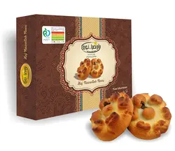 نان خرمایی طرح گل حاج نصرالله نوری