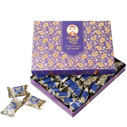 گز لقمه مخلوط پسته و بادام ۲۸ درصد (450 گرمی)