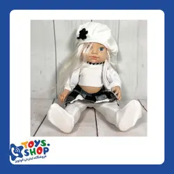 عروسک موزیکال لباس چهار خونه - فروشگاه آنلاین اسباب بازی