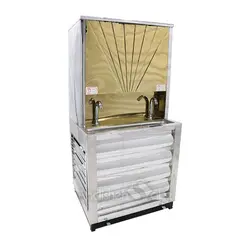 خرید آبسردکن پدالی | بدنه استیل ، دارای 2 شیر با ظرفیت 100 لیتر | کارخانه اندیشه سبز