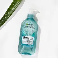 ژل شستشو صورت حاوی آلوئه ورا گارنیه سری Skin Active حجم 200 میلی لیتر