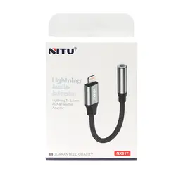 تبدیل Lightning به جک 3.5 میلی متری NITU NX17